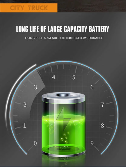 Alloy Rc Excavator Truck Toy Kids Remote Control Engineering Trucks Electric Vehicle Machine Games for Kids Boys Birthday Gifts.