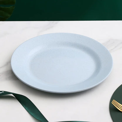 1/4/10PCS Blue Green Nordic Polypropylene Plates Dinnerware Tableware Eco Friendly Lightweight Kitchen Dishes Safe Dinner Plates.