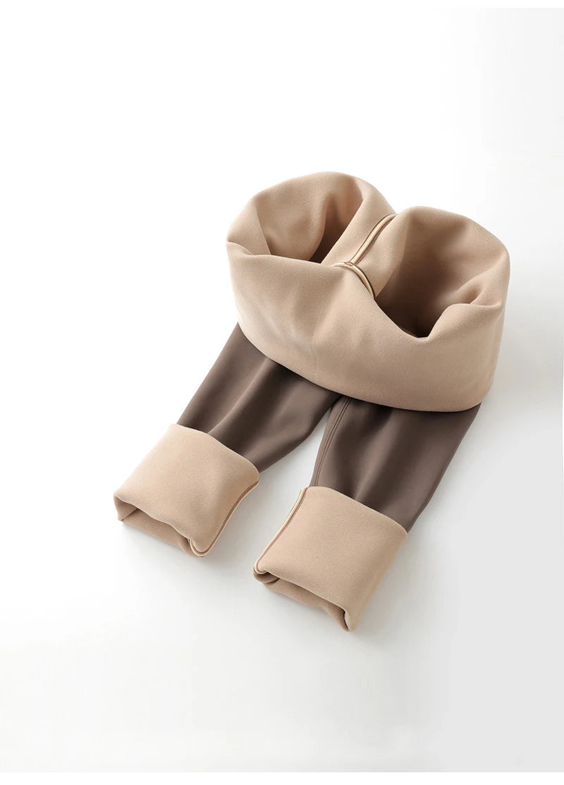 BIVIGAOS Autumn High Waist Seamless Rabbit Fleece Shark Leggings Women Winter Clothes Warm Leggings Sexy Slim Casual Leggings.