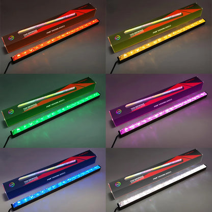 COOLMOON ARGB LED Strip Light 5V 3Pin/Small 4Pin Diamond Magnetic Colorful Atmosphere DIY Lamp Bar for PC Computer Case Chassis.