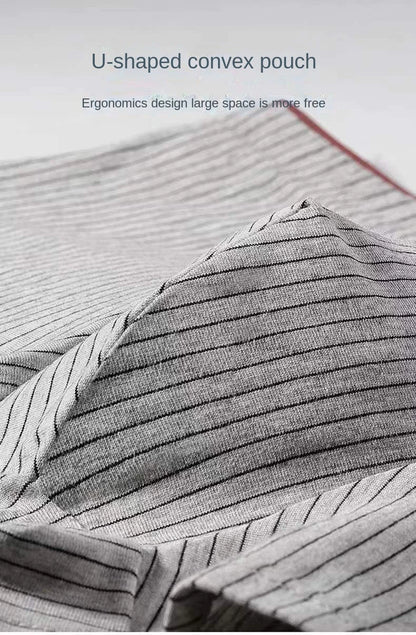 4Pcs Boxer Shorts männer Unterwäsche Sexy Höschen Baumwolle Boxer Gestreiften Unterhose Männlichen Shorts U Konvexen Dessous Plus Größe 2XL-6XL