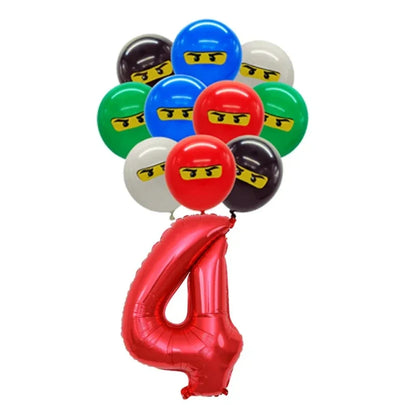 Neue Ninja Geburtstag Dekoration Supplie Ballon Geschirr Cartoon Banner Hintergrund Kuchen Dekoration Party Supplie Baby Dusche geschenk
