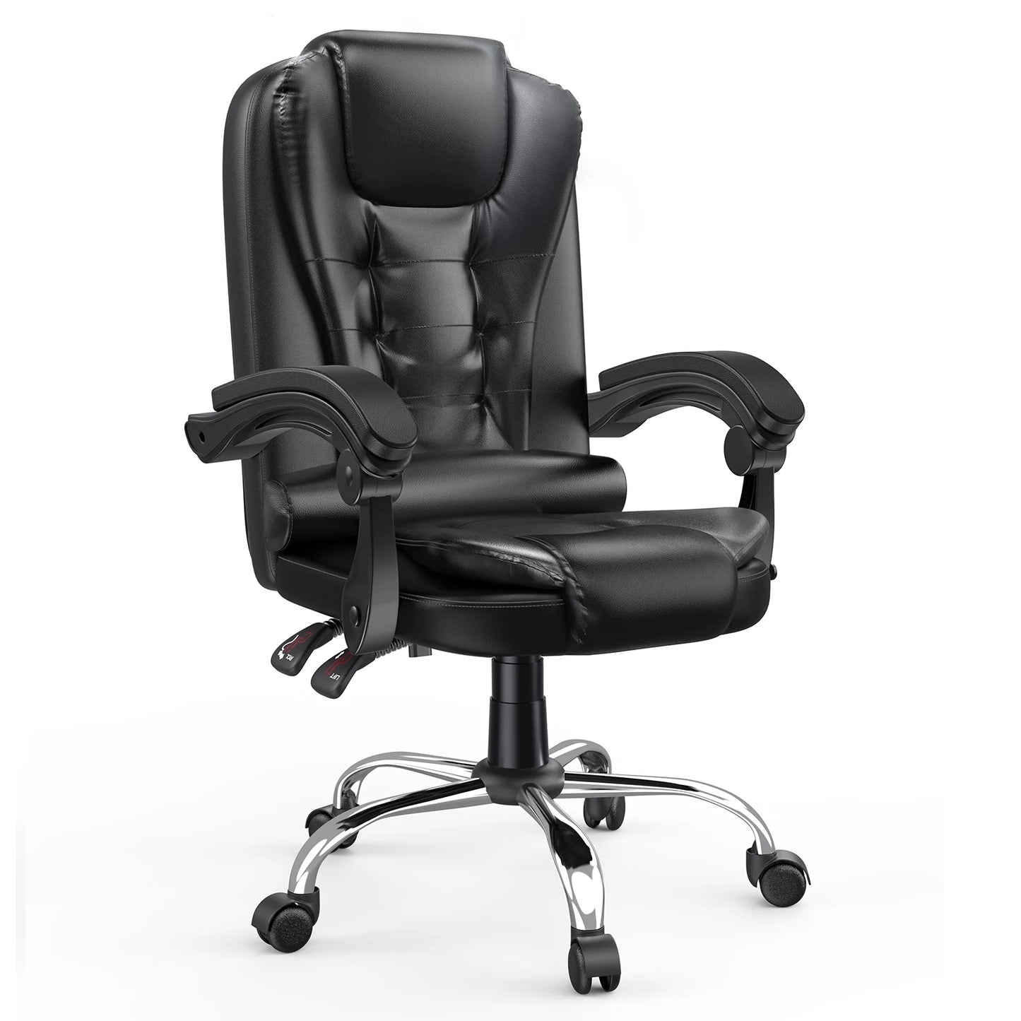 Ergonomic Office Chair Desk Chair with High Backrest PU Leather Swivel Chair Deck Chair Gaming Chair for Office Home
