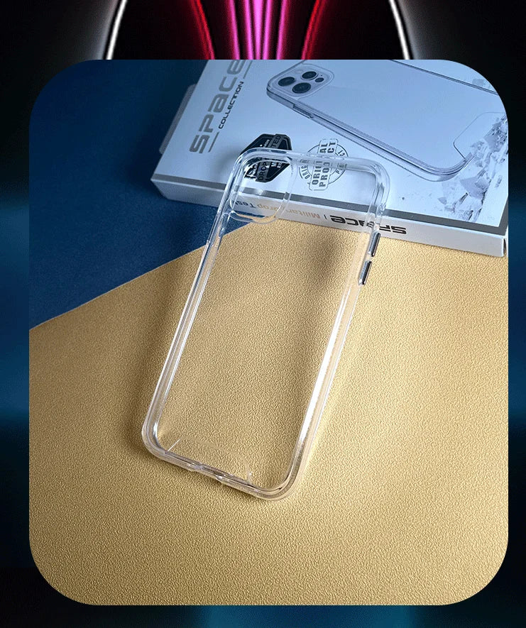 Clear Transparent Case For iPhone 11 Case for iPhone 11 pro max Cover Anti drop hard half pack for iPhone 11 pro Cases.