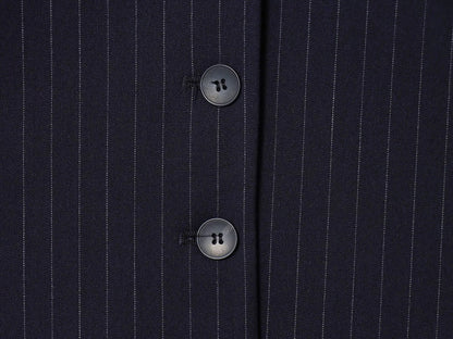 ZERAINS Autumn women's sleeveless V-neck short vest loose fit with waistband pleated high waisted pants set.