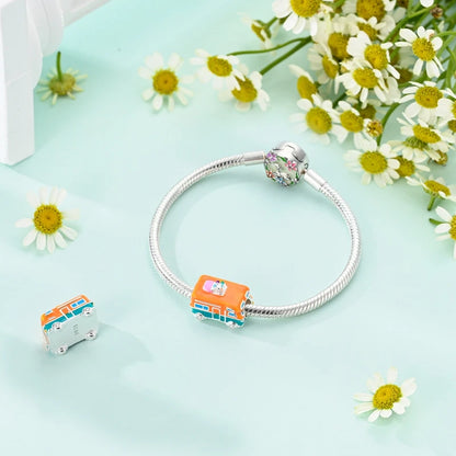 Fit Original Bracelet 925 Silver Butterfly and Sunflower Heart Shape Charms Beads For Women Jewelry Making Fashion Pendant.