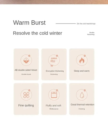 Lamb Velvet Winter Quilt Machine Washable Soft and Warm Blanket Spring and Autumn Quilt Super Warm Bedding Queen Comforter 겨울 이불.