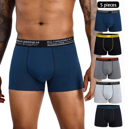 5 stücke Pack Baumwolle Boxer Männer Unterwäsche Männlich Marke Höschen Und Unterhose Für Homme Luxus Set Shorts Box Slips Marke briefs