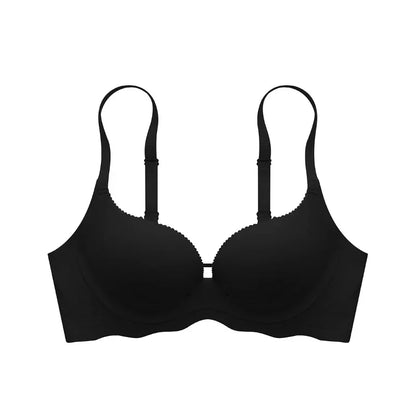 Wireless Push Up Bra for Small Breast Seamless Thickened Anti Sagging Lingerie One Piece Comfort Invisible Bralette A/B Cup.