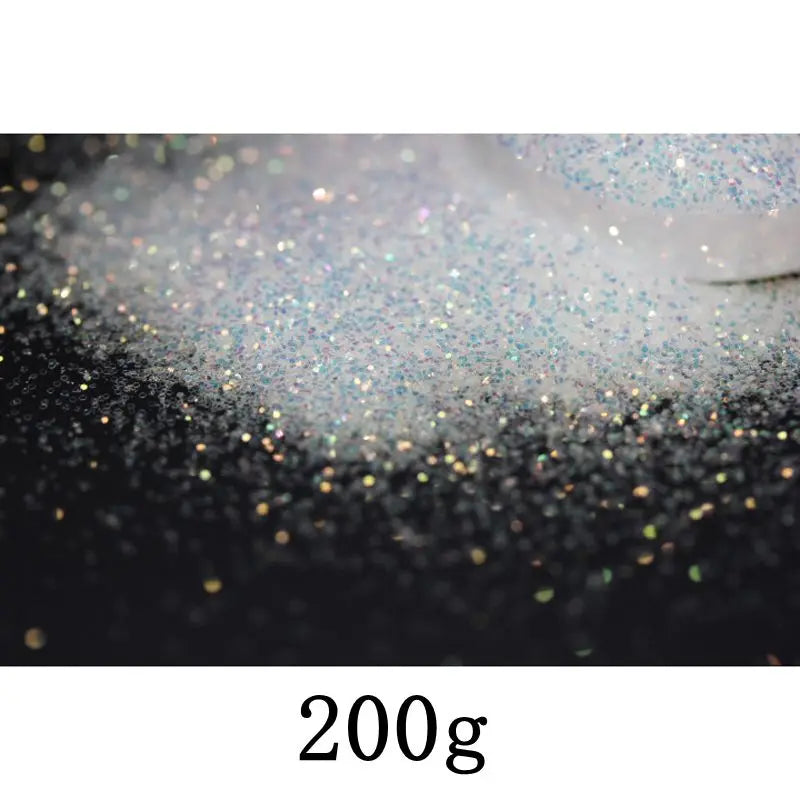 Ultra Fine Colorful Spark - Solvent Resistant White Iridescent Glitter -  - 015 Size, 0.5 mm