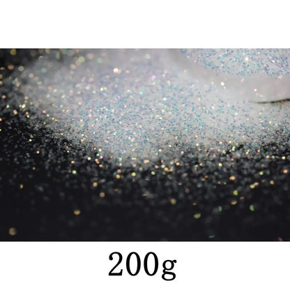 Ultra Fine Colorful Spark - Solvent Resistant White Iridescent Glitter -  - 015 Size, 0.5 mm