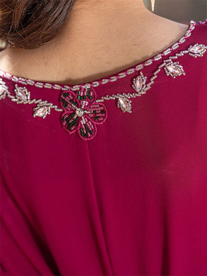 Ramadan Eid Red Abaya Damen Dubai Arab Islam Prayer Clothes Muslim African Dresses For Women Kebaya Kaftan Robe Musulmane Femme.