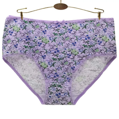 Women Panties Cotton Underwear Plus Size Briefs Female Knickers Lady Lingerie Girl intimate Underpants 3 Pieces/lot.