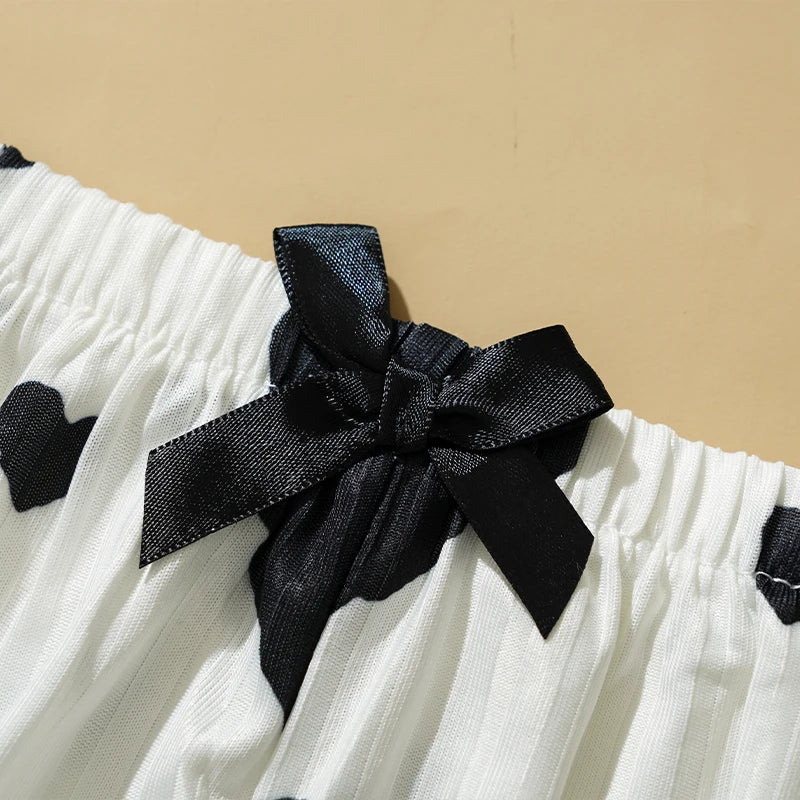 Damen-Pyjama-Set mit Herz-Print, süßes sexy Straps-Top, Shorts, lässiges Heim-Nachtwäsche-Set, bequeme Baumwoll-Loungewear.