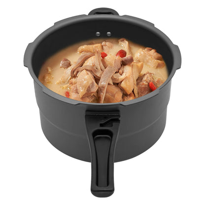 7L 24CM 80Kpa Ultra Wear-Resistant Medium Ratio Double Bottom Pressure Cooker Aluminum Alloy Pressure Cooker For Cooking Stewing.