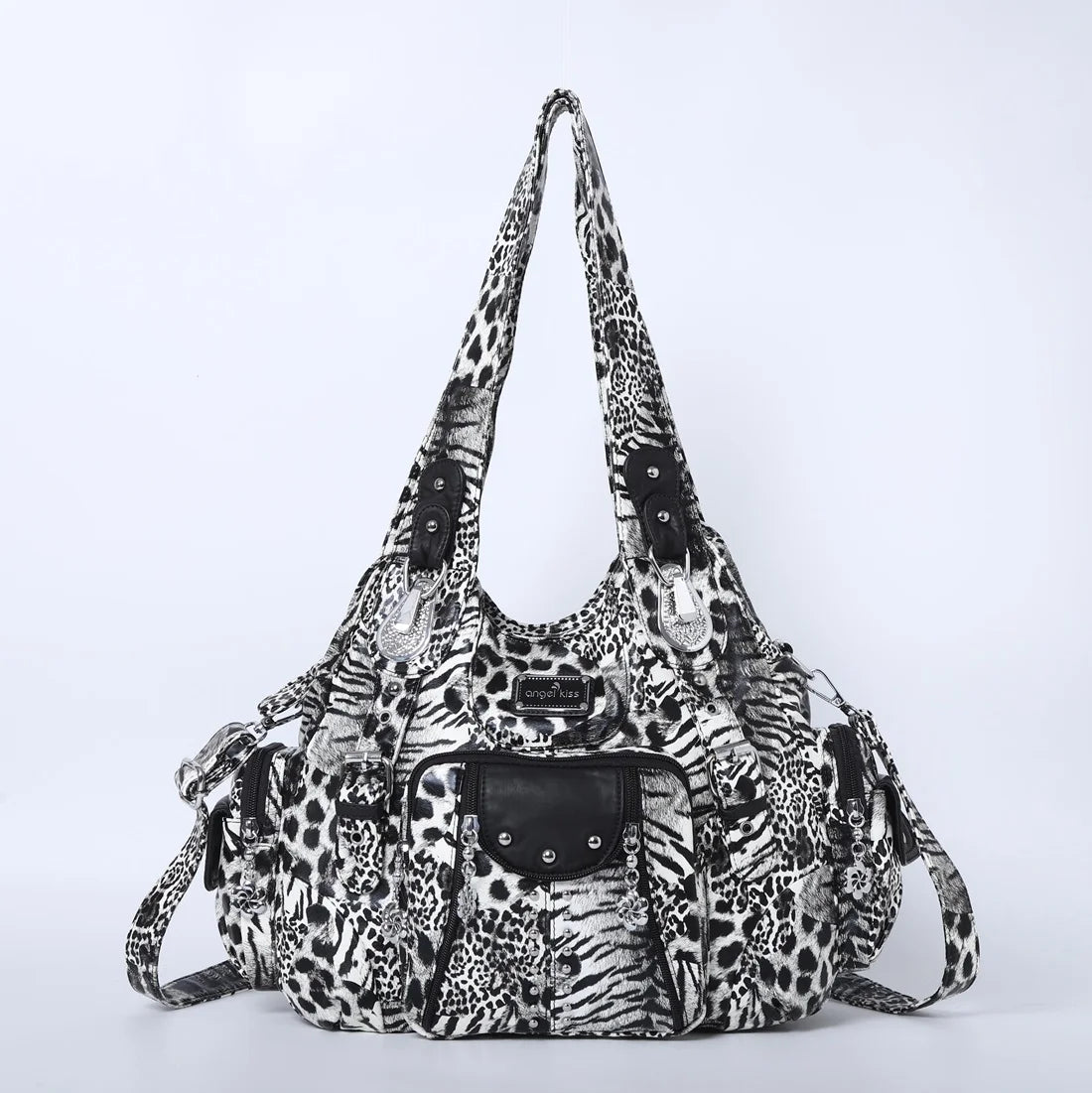 Angel kiss Bag Women Fashion Handbags PU Leather Shoulder Bags Female Satchel Big-capacity Shoulder Purse Bag bolsa feminina.