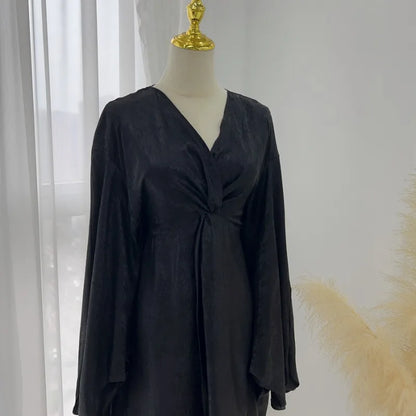Eid Saudi Arabia Muslim Modest Dress for Women Islam Dubai Abaya Luxury Holiday Party Jalabiya Kebaya 2024 Turkey Kaftan Gown