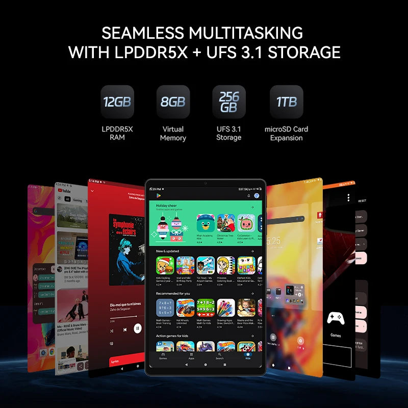 ALLDOCUBE iPlay 70 mini Ultra Gaming Tablet 8.8'' 2.5K 144Hz Snapdragon 7+Gen3 20GB（12+8 Virtual）RAM 256GB ROM 7300mAh Android14.