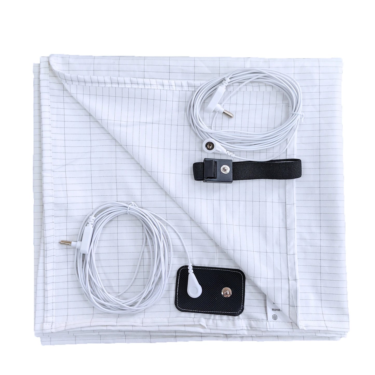 Conductive Silver Fiber Earthing Bedsheet Grounded Anti-static Health Protection Bed Sheet Antibacterial for Better Sleeping.