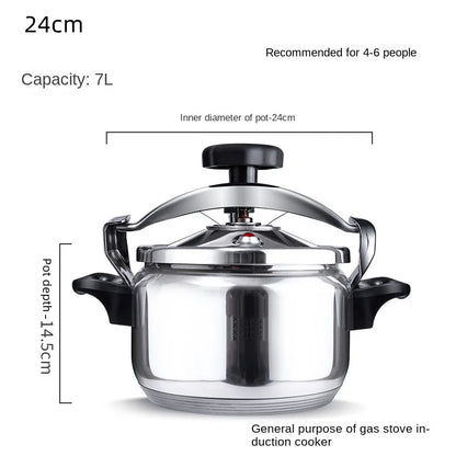 304 Stainless Steel Pressure Cooker Small Household Mini Explosion-proof Pressure Cooker Gas Induction Cooker Universal.