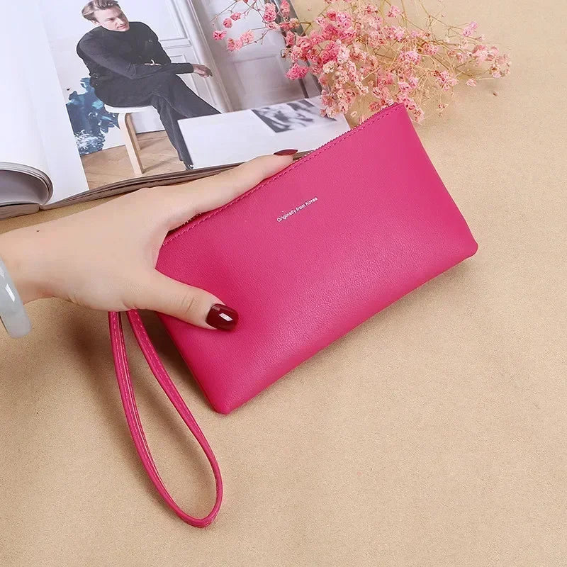 2021 New Zipper Ladies Long Wallet Coin Purse Wallet PU Fashion Clutch Bag Large Capacity Ladies Wallet.