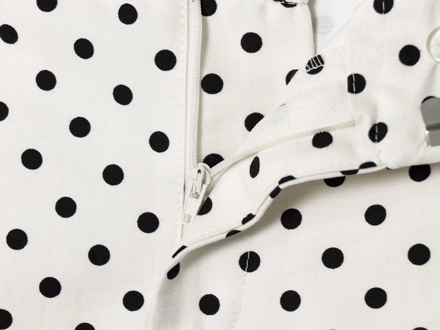 TRAFZA Herbst Polka Dot Gedruckt Jacke Für Frauen Lange Ärmel Rollkragen Zipper Mit Taschen Kordelzug Lose Vintage Mäntel