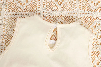 2024 Baby Sommer Kleidung 0-2 Y Infant Mädchen Niedlichen Cartoon Ärmellose Body Neugeborenen Overall Kleinkind Outwear.