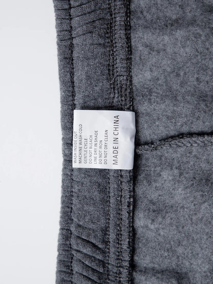 Men's Fleece Lined Casual Sports Long Pants Workwear Drawstring Jogging Pants Casual Multi Pockets Baggy Pants Men's Sweatpant.