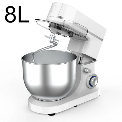 10L Chef machine and noodle machine, stainless steel bowl, high-power egg beater, noodle mixer, egg beater.