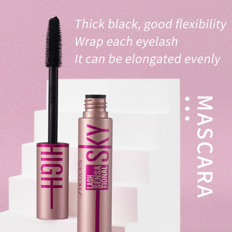 Eyelashes Lengthening Mascara Thickening Waterproof Sweat-Resistant Long Lasting Natural Curling Mascara Quick Dry Beauty Makeup.