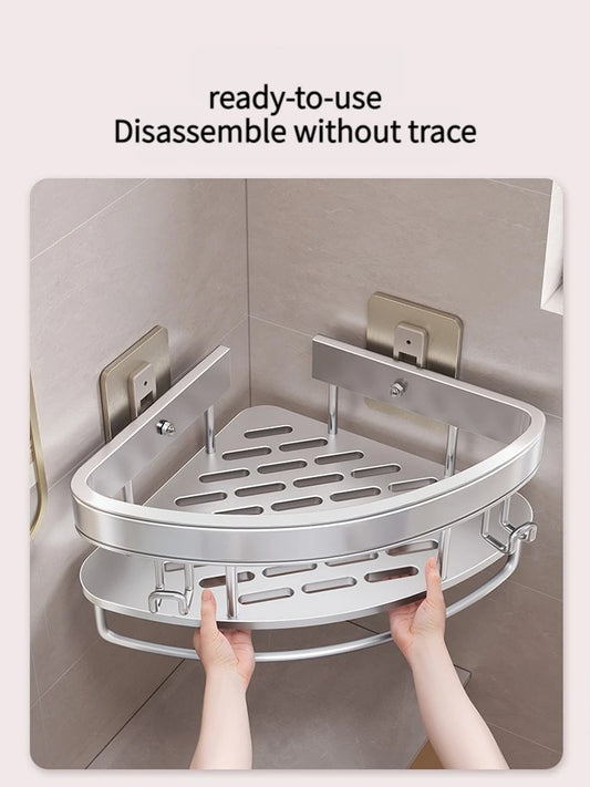 Yun jie ya Free Punch Bad Lager regal Kleiderbügel WC Eck regal Veranstalter Wand Dusch regal Wohn accessoires