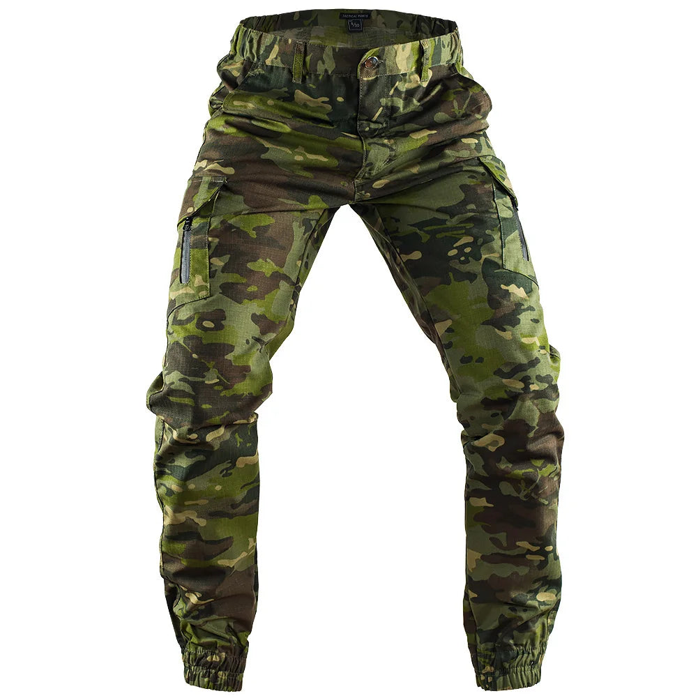 Mege Tactical Joggers Outdoor Ripstop Cargo Pants Working Clothing Hiking Lightweight Trousers Men's Streetwear.