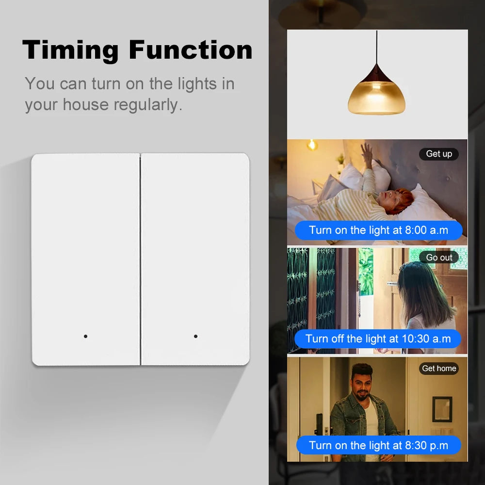 Tuya zigbee 3,0 smart life eu taster lichtsc halter kein neutraler kabel kein kondensator bedarf unterstützung alexa google home yandex alice.