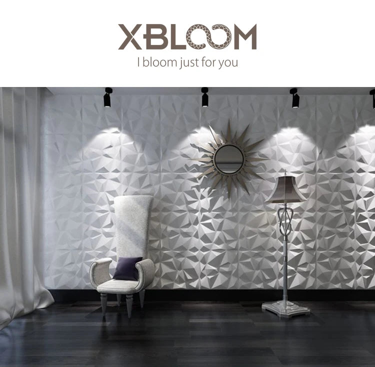 12pcs 30x30cm Champagne Gold color 3D Wall Panel gold luxurious 3D Wall Sticker Wedding party Wood grain Waterproof Wallpaper