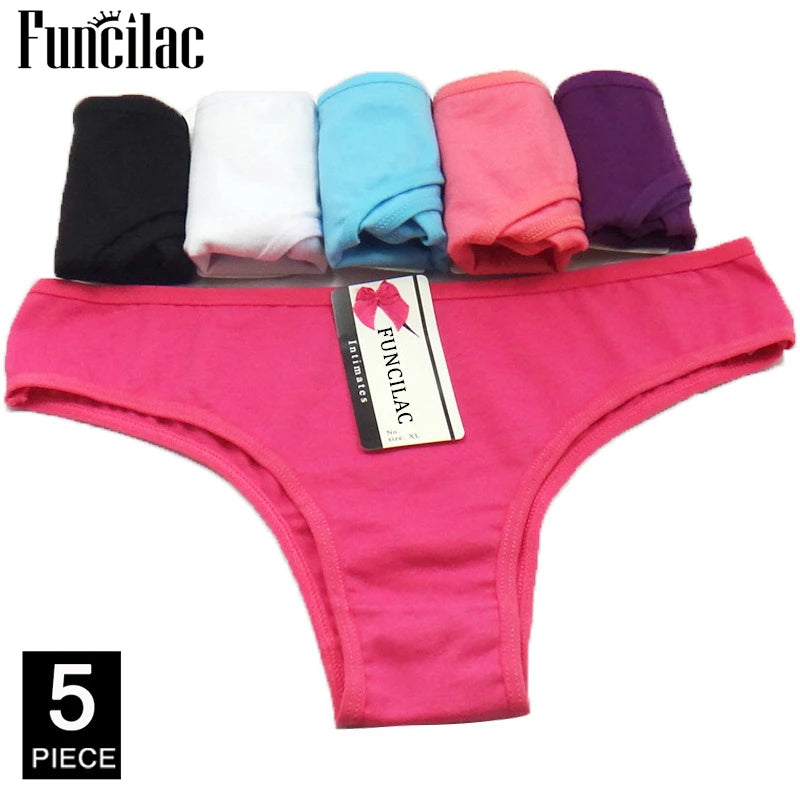 Women's cotton panties Girl Briefs Ms. cotton underwear bikini underwear sexy Ladies Briefs Free shipping 5 Pcs/set.
