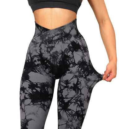 Tie Dye Fitness Legging Frau Push-Up Workout Sport Leggings Frauen Scrunch Butt Weibliche Outfit Gym Nahtlose Legging Hosen.