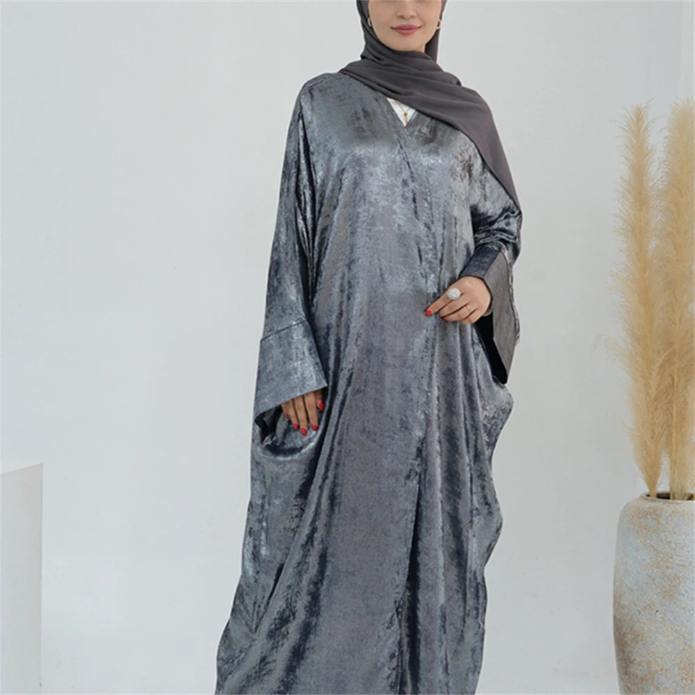 Ramadan Eid Open Dubai Luxury Abaya Damen Modest Kimono Coat 2025 Muslim for Women Islam Clothing Kebaya Robe Femme Musulmane