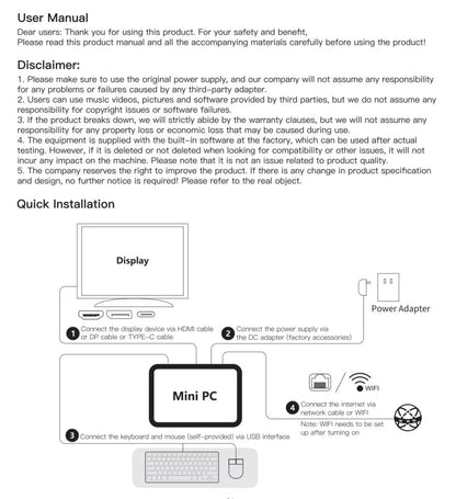 FIREBAT AK2 PLUS Mini PC Intel N100 N150 CPU Windows 11  DDR4 16GB RAM 512GB SSD Desktop Computer  WIFI5 BT4.2  HDMI USB.