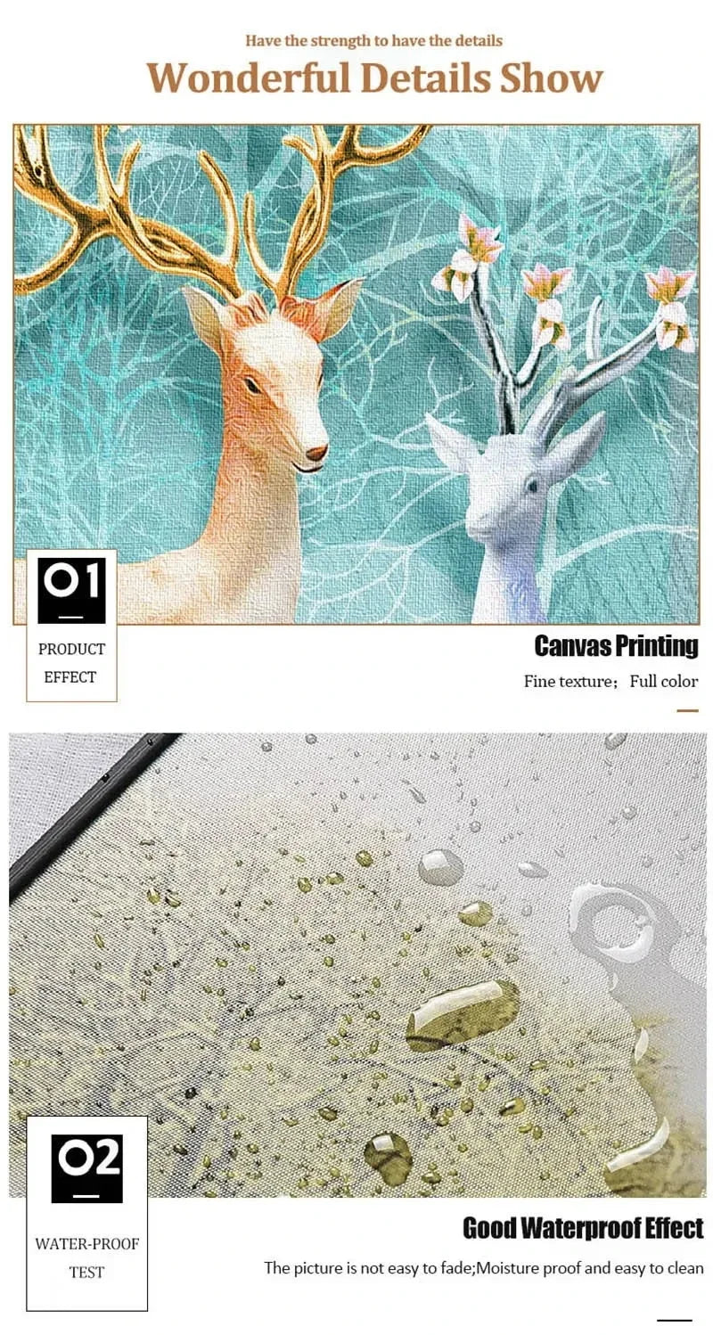 Classic Islamic Arabic Calligraphy Gold Wall Art Canvas Painting Muslim Quran HD Prints Poster Pic for Bedroom Living Room Decor.