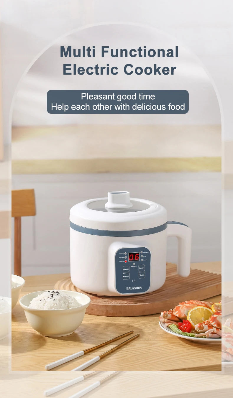 110V/220V Electric Rice Cooker Multicooker Multifunction Pot Mini Hotpot Appliances for The Kitchen and Home Pots Offers.