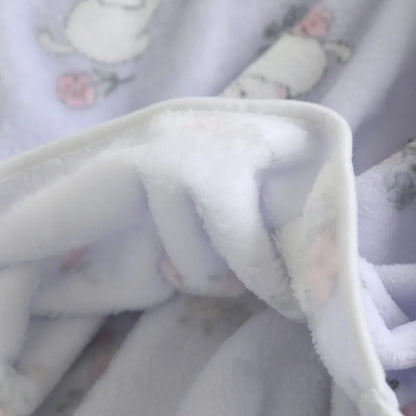 2025 New Winter Women's Pajama Set with Thickened Fleece and Flannel Warm Head Cartoon Comfortable Home Clothing Set Pijama.