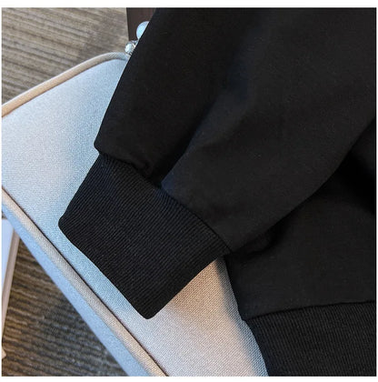 175kg plus size Damen büste Frühling Herbst loser Rundhals ausschnitt bedrucktes Langarm-Sweatshirt schwarz orange 5xl 6xl 7xl 8xl 9xl