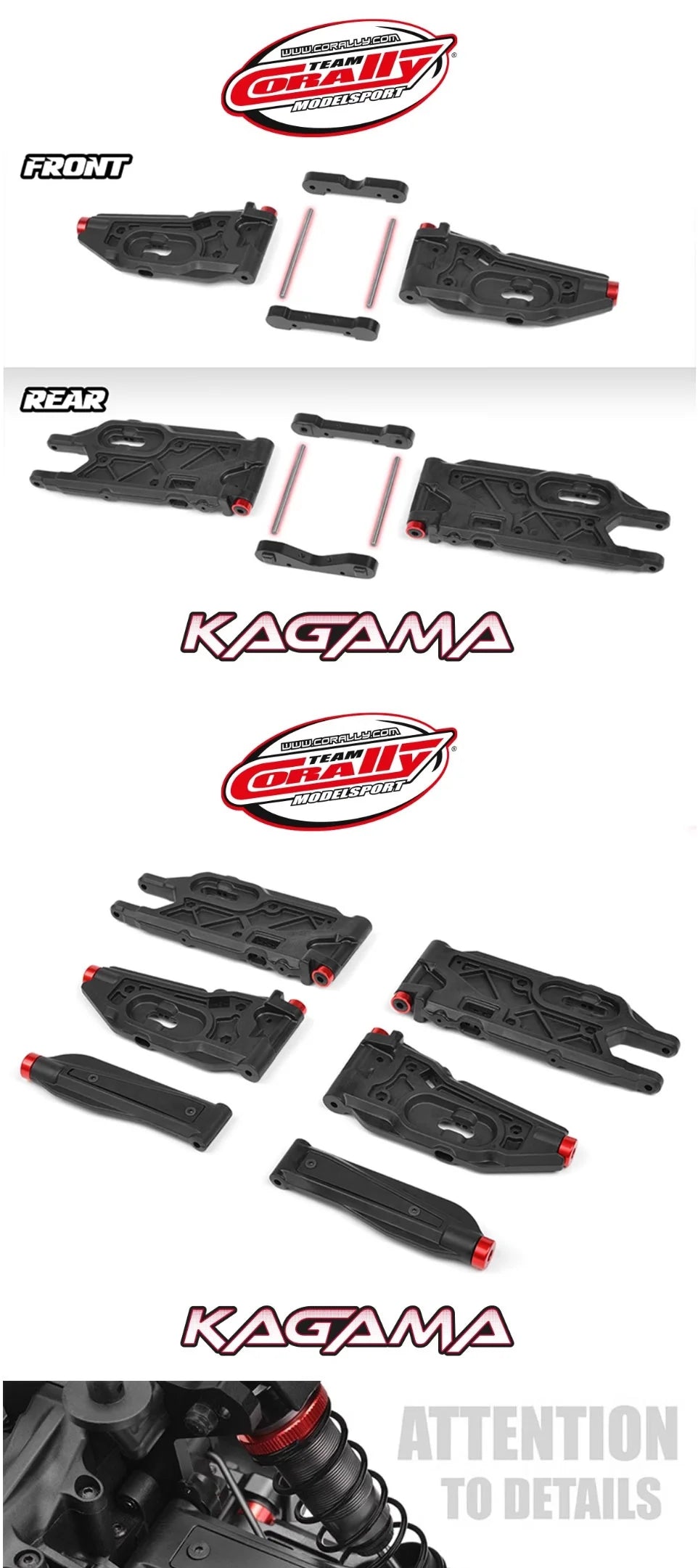 Team Corally Kagama 6s 1/8 4WD RC Cars Remote Control Electric Simulation Racing Card Climbing Off Road Vehicle Model Toy Gift.