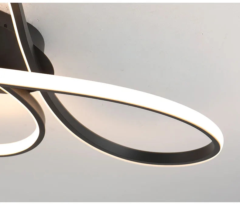 Neue Decke Moderne Kronleuchter Lichter für Wohnzimmer Schlafzimmer Arbeitszimmer Schwarz LED Deckenleuchte für Zimmer Kronleuchter Leuchten.