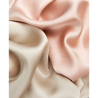 Women's French Style High Quality 40 MM Heavy Office Lady Solid Satin Silk Long Sleeve Shirt Ladies' Blouse.