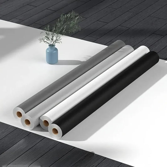 60 cm Vinyl-Tapete zum Abziehen und Aufkleben, mattschwarz, grau, weiß, abnehmbares, dickes Kontaktpapier für Wände, Küchen, Arbeitsplatten, Schränke
