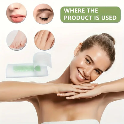 20pcs Hair removal wax paper for lips, facial beard, lips, eyebrows, high bikini line, multi-purpose hair removal wax paper.