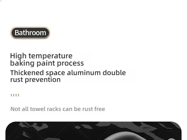 Beliebter Stil, 40/50 cm, selbstklebende Wandhalterung für Badezimmer, wasserdicht und rostfrei, Aufbewahrungsregal mit Haken, Handtuchhalter