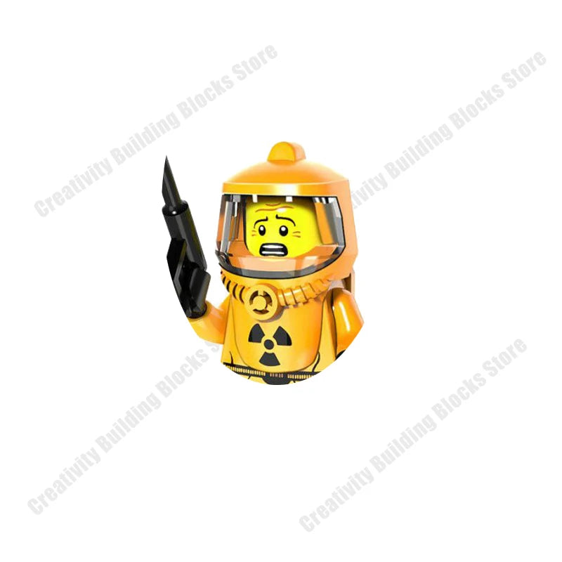 New Hot Series Gray Shark Boy Girls 3D Model DIY Building Bload Toys Classic Movie Children's Toys Gifts