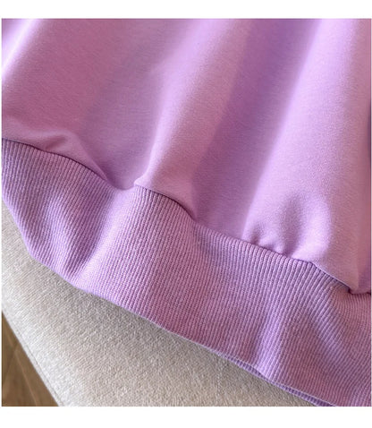 170 kg Plus Größe Damen Büste 170 Frühling Herbst Lose Langarm Cartoon Print Pullover Sweatshirts 4XL 5XL 6XL 7XL 8XL 9XL.